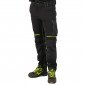 NOIR/FLUO - Pantalon de travail professionnel homme transport artisan manutention chantier