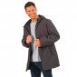 GRIS - Parka professionnel de travail homme chantier aide a domicile artisan auxiliaire de vie