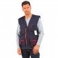 MARINE - Gilet professionnel de travail sans manches homme transport artisan logistique chantier