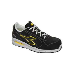 NOIR - Chaussure de sécurité S3 professionnelle de travail noire en cuir EN ISO 20345 S3 mixte manutention chantier transport ar