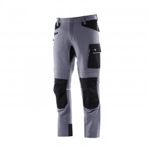 GRIS/NOIR - Pantalon de travail professionnel homme transport artisan manutention chantier
