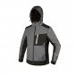 GRIS/NOIR - Softshell professionnelle de travail homme logistique artisan manutention chantier
