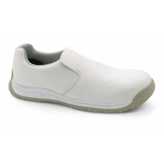 BLANC - Chaussure de cuisine de sécurité S3 professionnelle de travail blanche noire EN ISO 20345 S3 mixte serveur hôtel restaur
