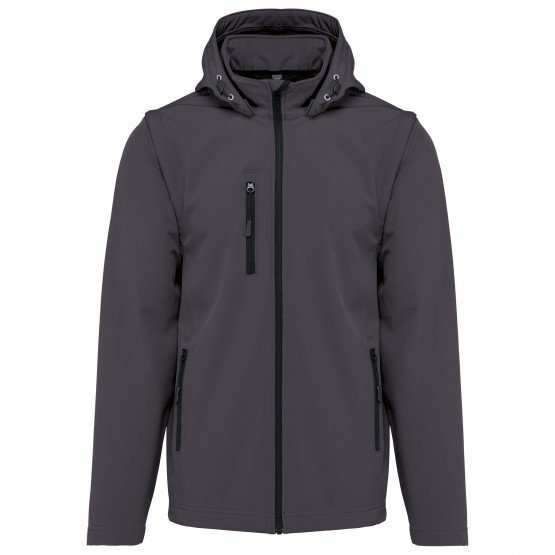 GRIS - Softshell professionnelle de travail mixte aide a domicile entretien auxiliaire de vie menage