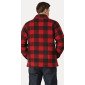 ROUGE/NOIR - Chemise professionnelle de travail homme artisan transport chantier logistique