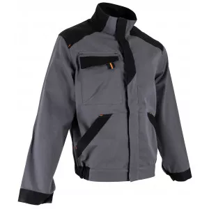 GRIS/NOIR - Veste de travail professionnelle homme logistique artisan transport chantier