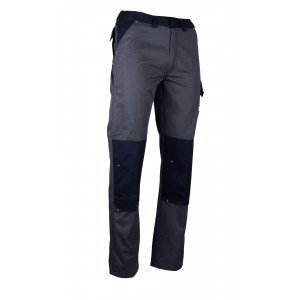 GRIS/NOIR - Pantalon de travail professionnel homme artisan manutention chantier transport