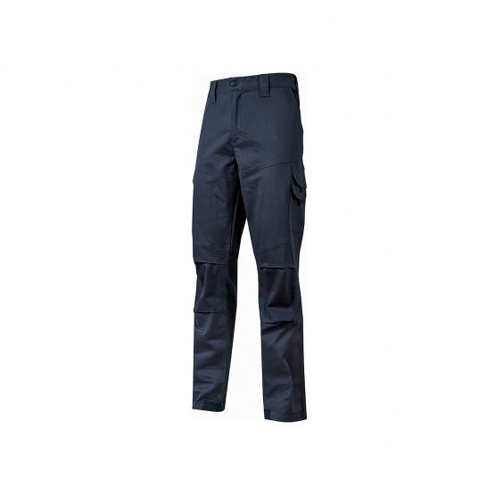 Pantalon de travail industrie BTP Couleur polycoton rouge noir