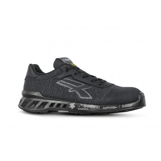 NOIR - Chaussure de sécurité S1PS professionnelle de travail noire EN ISO 20345 S1PS homme logistique manutention crèche transp