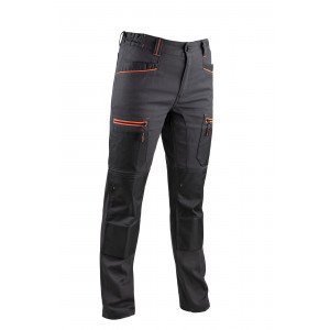GRIS/NOIR - Pantalon de travail professionnel femme transport artisan logistique chantier
