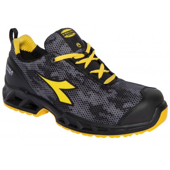 NOIR/GRIS - Chaussure de sécurité S3 professionnelle de travail noire EN ISO 20345 S3 mixte manutention artisan transport chant