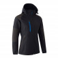 NOIR/BLEU - Softshell professionnelle de travail femme - PROMO artisan aide a domicile chantier auxiliaire de vie