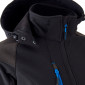 NOIR/BLEU - Softshell professionnelle de travail femme - PROMO artisan aide a domicile chantier auxiliaire de vie