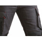 GRIS/NOIR - Pantalon de travail professionnel homme logistique chantier manutention artisan