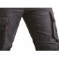 GRIS/NOIR - Pantalon de travail professionnel homme manutention artisan logistique chantier