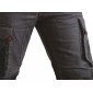 GRIS/NOIR - Pantalon de travail professionnel homme transport artisan manutention chantier