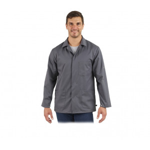 Blouse De Travail Homme Blanche Taille 38/M - Neuf Avec étiquettes, Coton Mixte, Col Boutonné