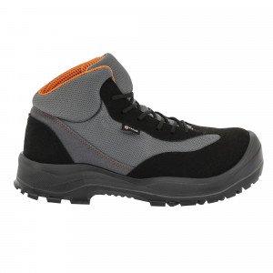 GRIS/ORANGE - Chaussure de sécurité S1PS professionnelle de travail EN ISO 20345 S1PS mixte transport artisan manutention chanti