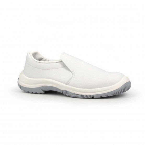 BLANC - Chaussure de cuisine de sécurité S2 professionnelle de travail blanche noire EN ISO 20345 S2 mixte restauration hôtel cu