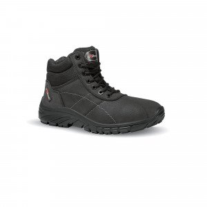 NOIR - Chaussure professionnelle de travail noire en cuir ISO EN 20347 mixte crèche menage internat entretien