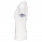 BLANC - Tee-shirt professionnel de travail à manches courtes femme auxiliaire de vie infirmier aide a domicile médical