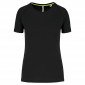 NOIR - Tee-shirt professionnel de travail à manches courtes femme auxiliaire de vie infirmier aide a domicile médical