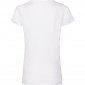 BLANC - Tee-shirt professionnel de travail à manches courtes 100% coton femme infirmier auxiliaire de vie médical aide a domicil