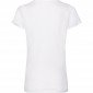 BLANC - Tee-shirt professionnel de travail à manches courtes 100% coton femme aide a domicile infirmier auxiliaire de vie médica