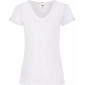 BLANC - Tee-shirt professionnel de travail à manches courtes 100% coton femme infirmier auxiliaire de vie médical aide a domicil