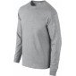 GRIS - Tee-shirt professionnel de travail à manches longues 100% coton homme médical auxiliaire de vie infirmier aide a domicile