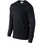 NOIR - Tee-shirt professionnel de travail à manches longues 100% coton homme auxiliaire de vie infirmier aide a domicile médical