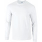 BLANC - Tee-shirt professionnel de travail à manches longues 100% coton homme auxiliaire de vie infirmier aide a domicile médica