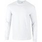 BLANC - Tee-shirt professionnel de travail à manches longues 100% coton homme médical auxiliaire de vie infirmier aide a domicil