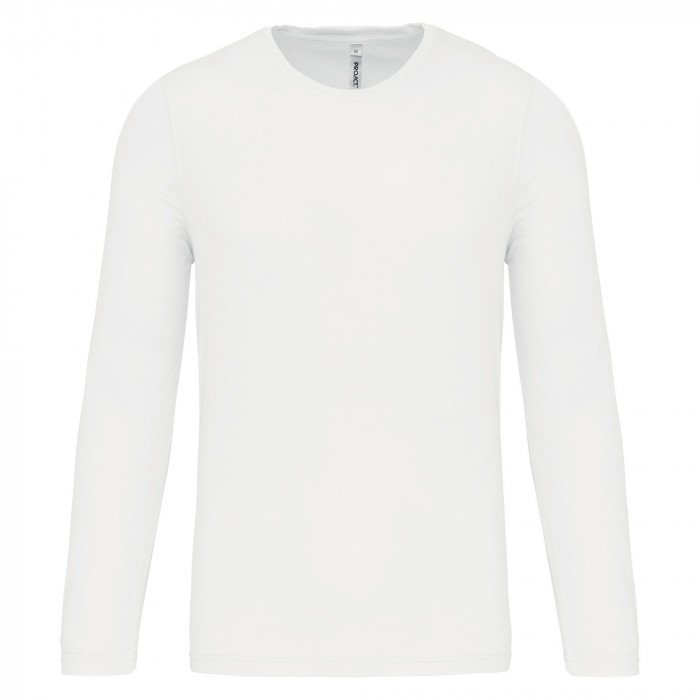 Tee-shirt respirant manches longues homme 140 g blanc