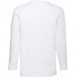 BLANC - Tee-shirt professionnel de travail à manches longues 100% coton homme aide a domicile infirmier auxiliaire de vie médica