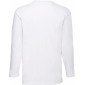 BLANC - Tee-shirt professionnel de travail à manches longues 100% coton homme auxiliaire de vie médical aide a domicile infirmie