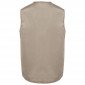 BEIGE - Gilet de travail professionnel homme logistique artisan manutention chantier