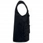 NOIR - Gilet de travail professionnel homme logistique artisan manutention chantier