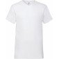 BLANC - Tee-shirt professionnel de travail à manches courtes 100% coton homme auxiliaire de vie médical aide a domicile infirmie
