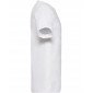BLANC - Tee-shirt professionnel de travail à manches courtes 100% coton homme aide a domicile infirmier auxiliaire de vie médica