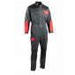 GRIS/ROUGE - Combinaison professionnelle de travail homme manutention chantier transport artisan