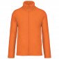 ORANGE FLUO - Veste polaire professionnelle de travail à manches longues mixte médical aide a domicile infirmier auxiliaire de v