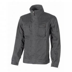 GRIS - Veste de travail professionnelle à manches longues homme transport artisan manutention chantier