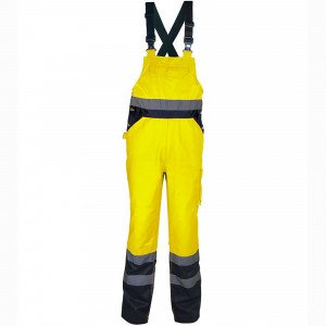 JAUNE/MARINE - Combinaison professionnelle de travail homme logistique artisan manutention chantier