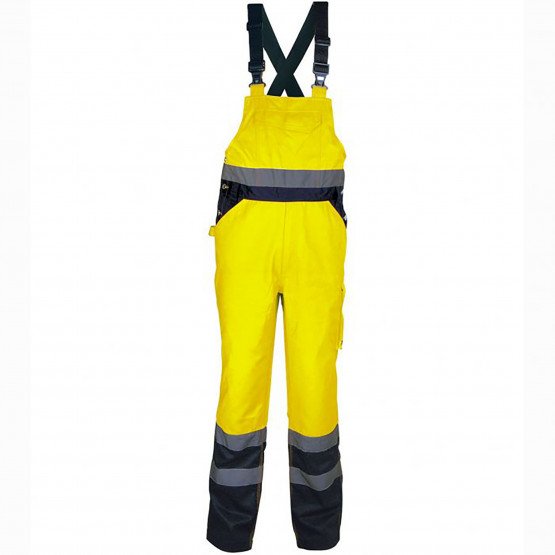 JAUNE/MARINE - Combinaison professionnelle de travail homme manutention artisan transport chantier