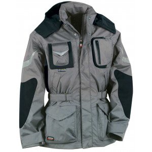 GRIS - Veste de travail professionnelle homme logistique chantier transport artisan