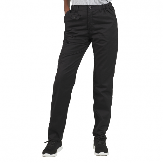 NOIR - Pantalon professionnel de travail femme - PROMO aide a domicile infirmier auxiliaire de vie médical
