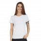 BLANC - Tee-shirt professionnel de travail à manches courtes femme aide a domicile infirmier auxiliaire de vie médical