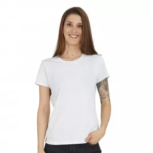 BLANC - Tee-shirt professionnel de travail à manches courtes femme aide a domicile infirmier auxiliaire de vie médical