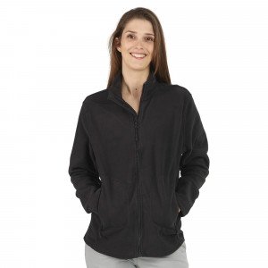 NOIR - Veste polaire professionnelle de travail à manches longues mixte auxiliaire de vie médical aide a domicile infirmier
